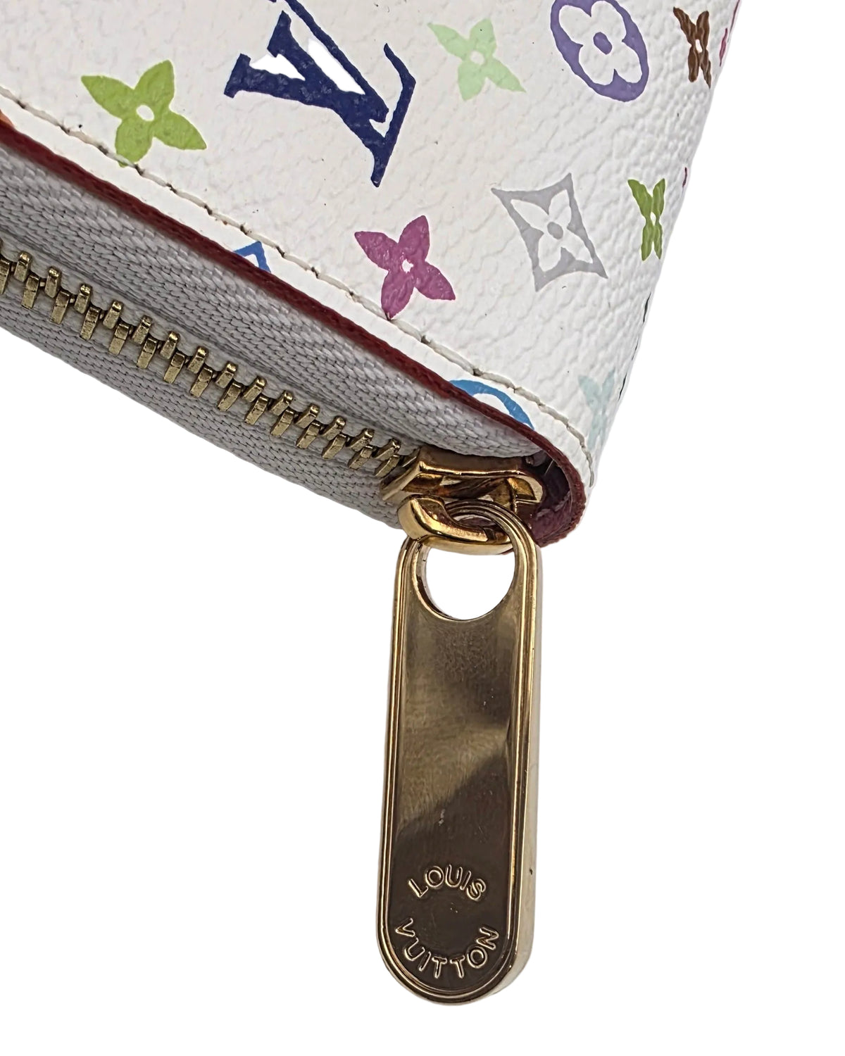 LV x Takashi Murakami Multicolore Wallet- White