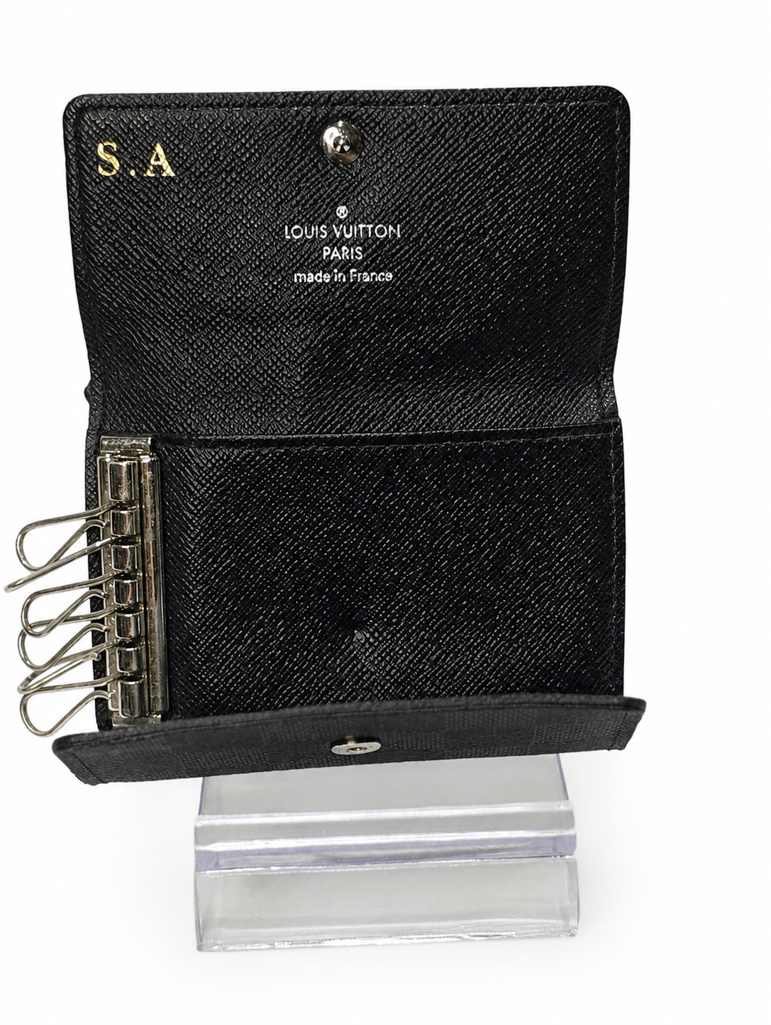 Pre- owned Louis Vuitton Damier Graphite 6-Key Holder
