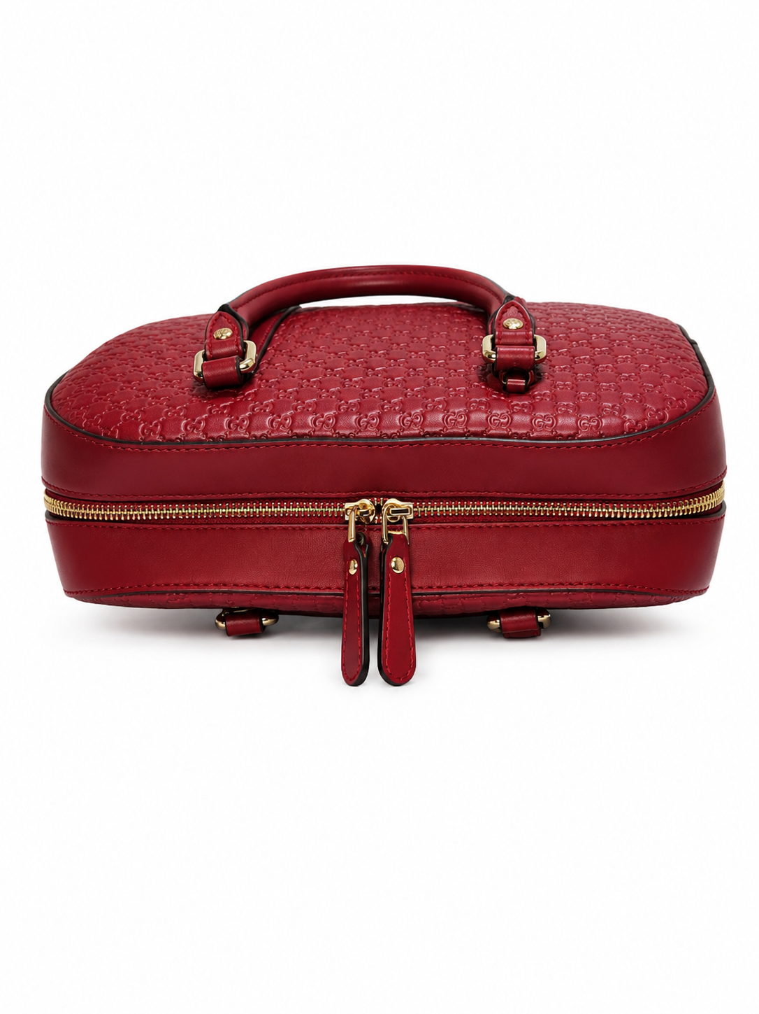 Pre-owned Gucci Microguccissima Leather bree Handbag – Red