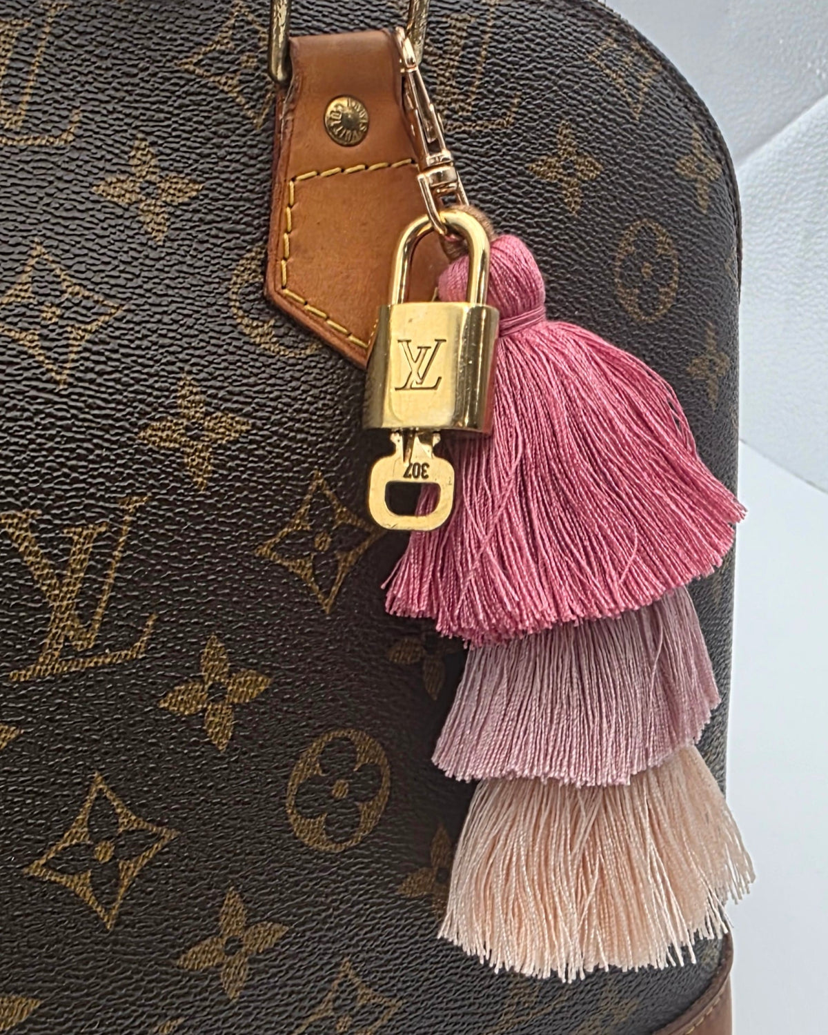Louis Vuitton Lock and Key Tassel Charm 307- Pink