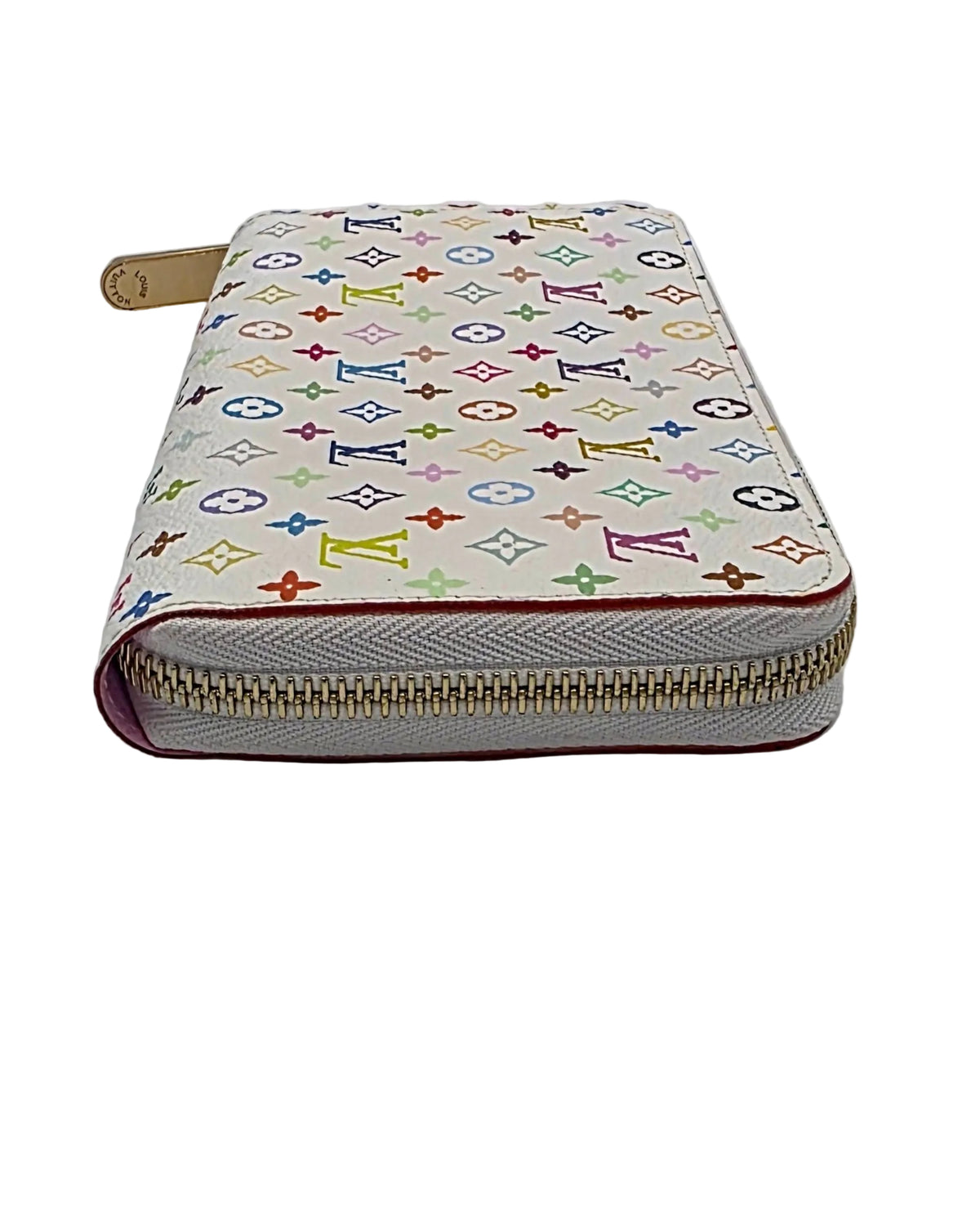LV x Takashi Murakami Multicolore Wallet- White