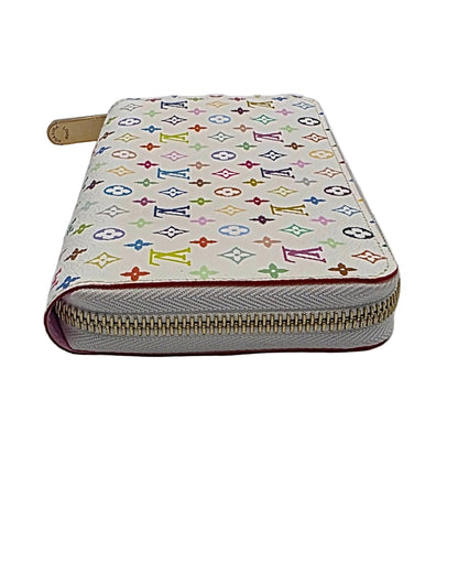 LV x Takashi Murakami Multicolore Wallet- White