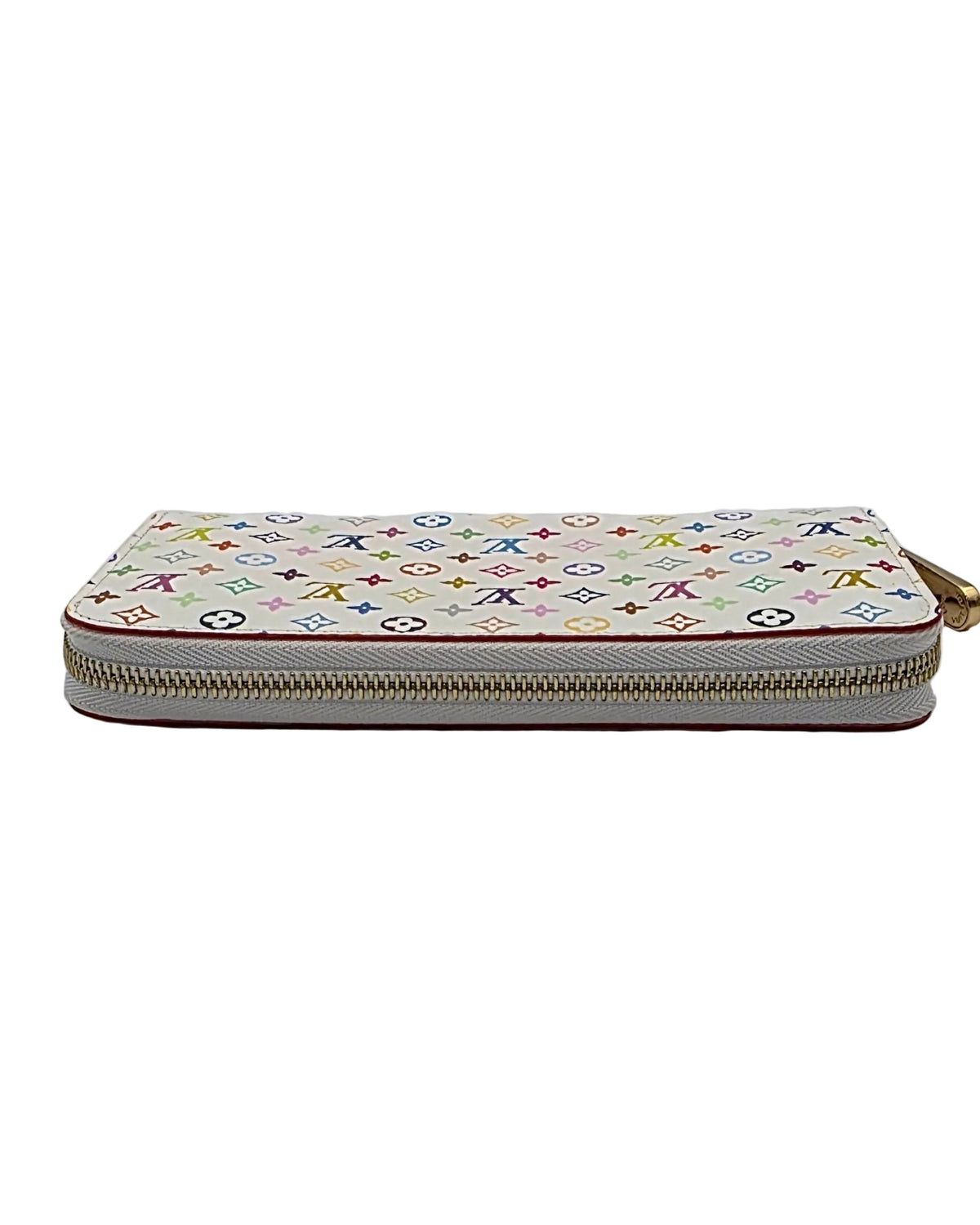 LV x Takashi Murakami Multicolore Wallet- White