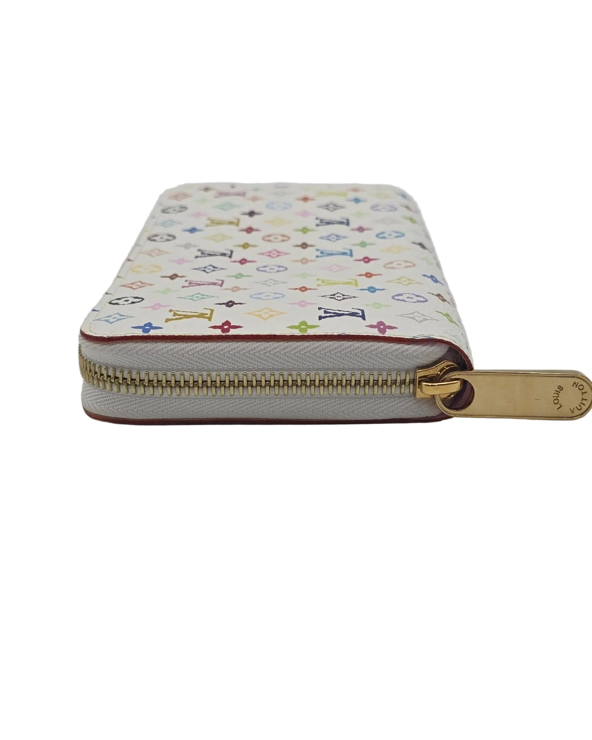 LV x Takashi Murakami Multicolore Wallet- White