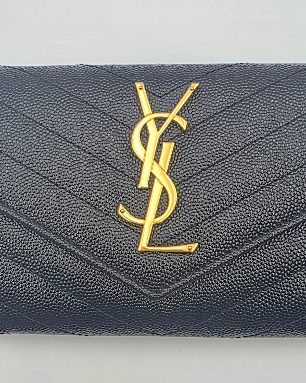 Saint Laurent Matelasse Envelope Wristlet- Black