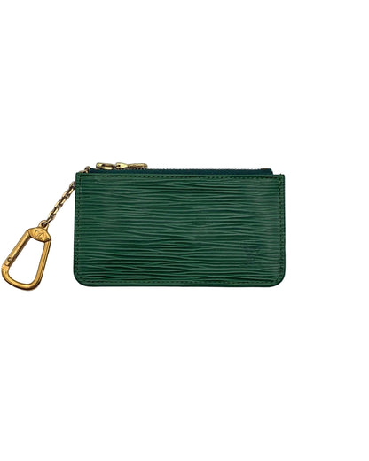 Louis Vuitton Epi Leather Keychain Wallet- Green