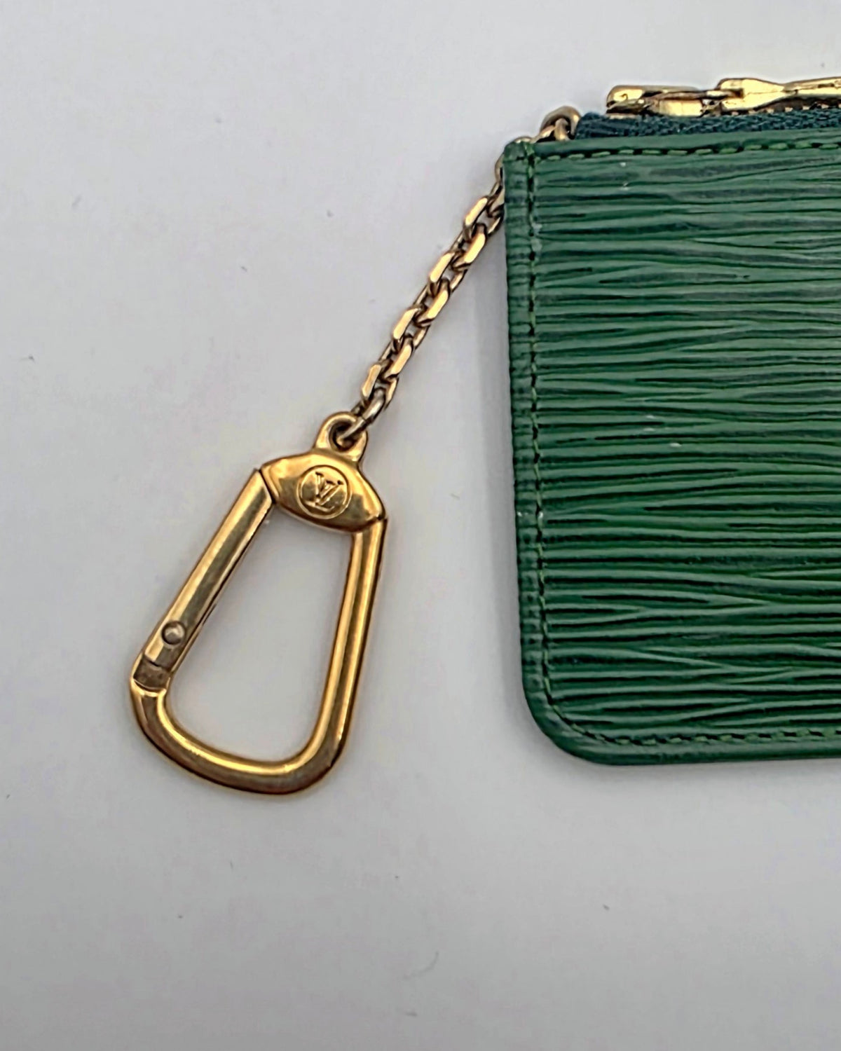 Louis Vuitton Epi Leather Keychain Wallet- Green