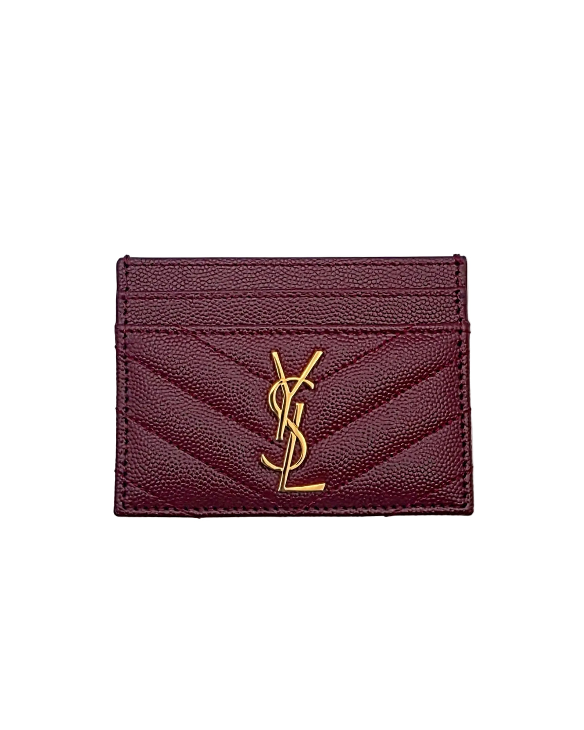 Saint Laurent Monogram Cardholder- Palissandre