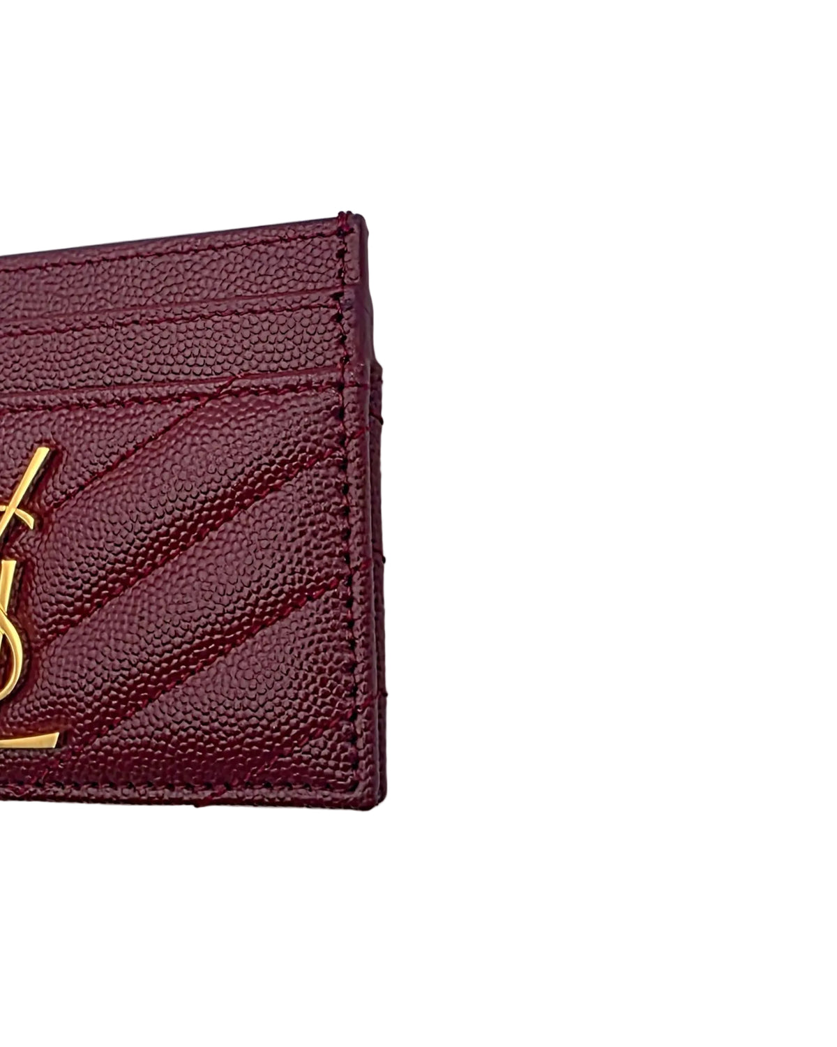 Saint Laurent Monogram Cardholder- Palissandre