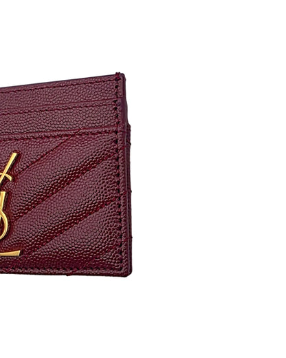 Saint Laurent Monogram Cardholder- Palissandre