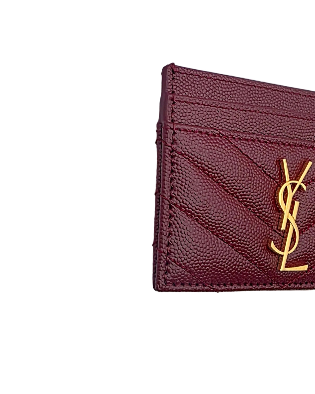 Saint Laurent Monogram Cardholder- Palissandre