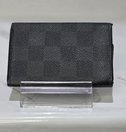 Pre- owned Louis Vuitton Damier Graphite 6-Key Holder