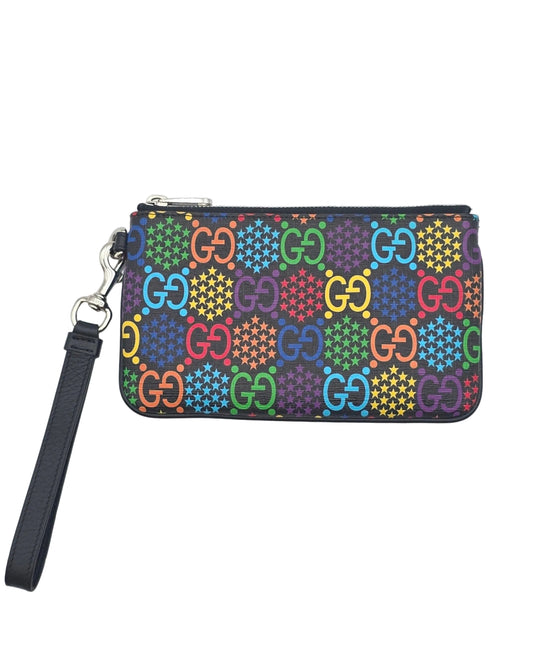 Gucci GG Psychedelic Wristlet Clutch- Multicolor
