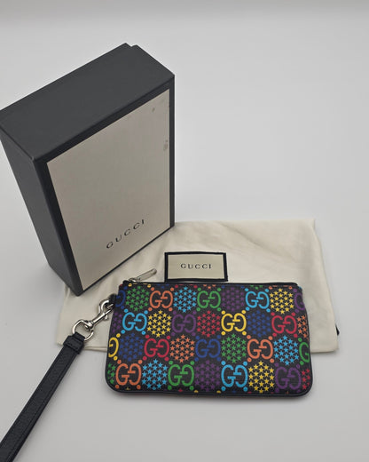 Gucci GG Psychedelic Wristlet Clutch- Multicolor