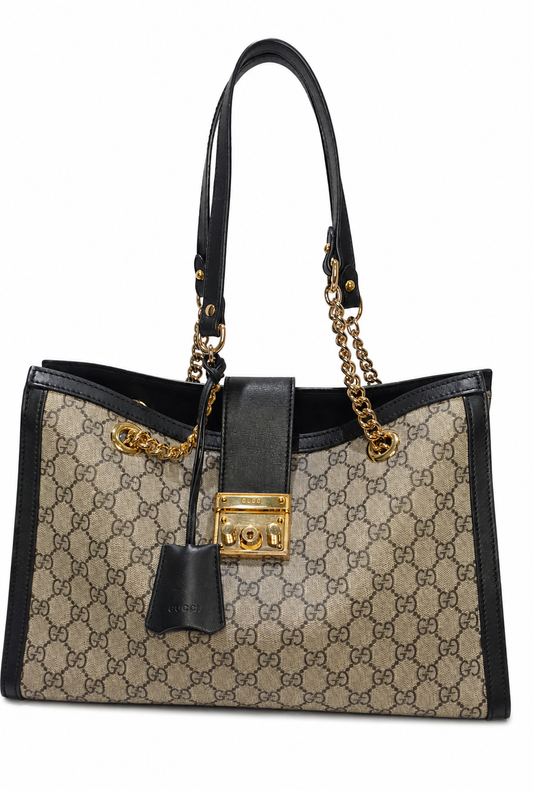 Gucci Supreme Padlock Chain Tote
