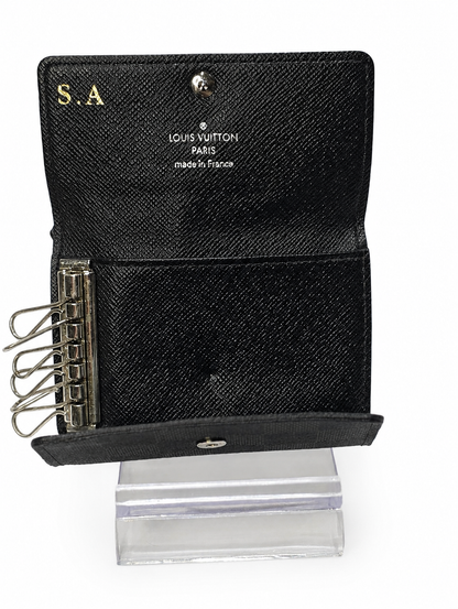 Pre- owned Louis Vuitton Damier Graphite 6-Key Holder