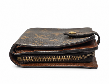 Pre- Owned Louis Vuitton Monogram Compact Wallet