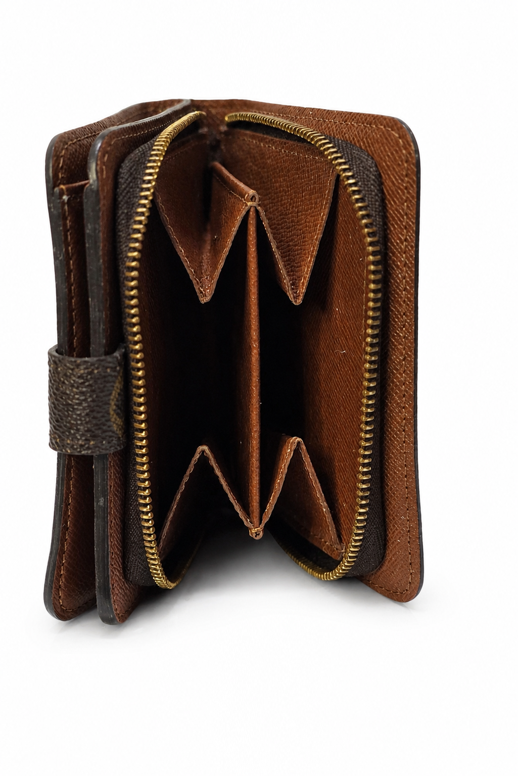Pre- Owned Louis Vuitton Monogram Compact Wallet