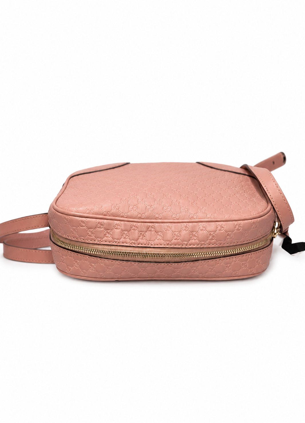 Pre- Owned Gucci Bree Microguccissima Leather Camera Crossbody Bag – Dusty Pink