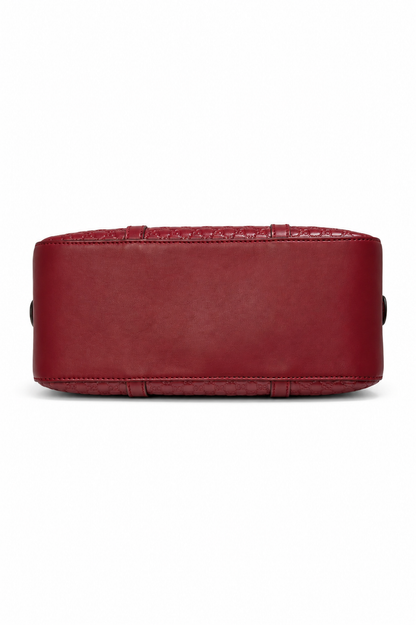 Pre-owned Gucci Microguccissima Leather bree Handbag – Red